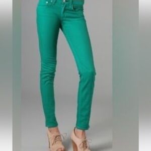 Rag & bone  Women's Green Jean leggings size 31